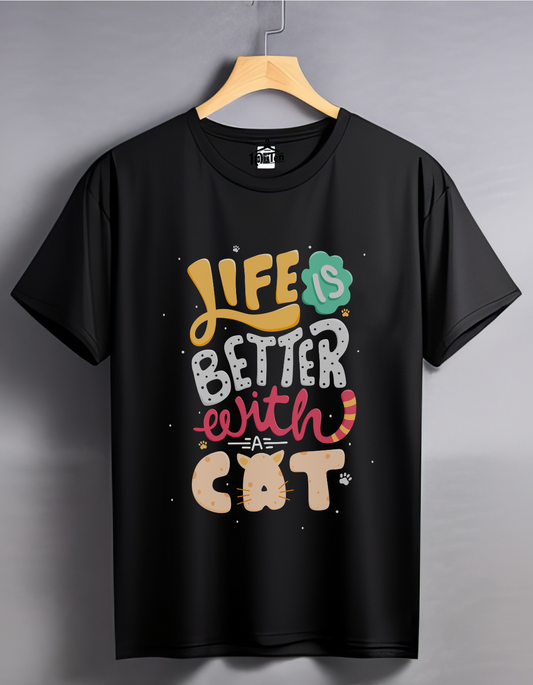 Cat love 1 Oversized Printed T-Shirt