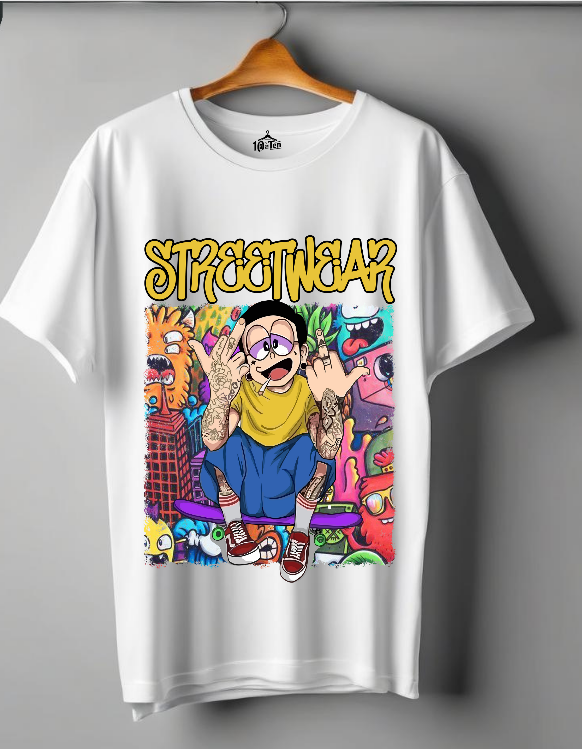 Street Nobita Oversized Printed T-Shirt