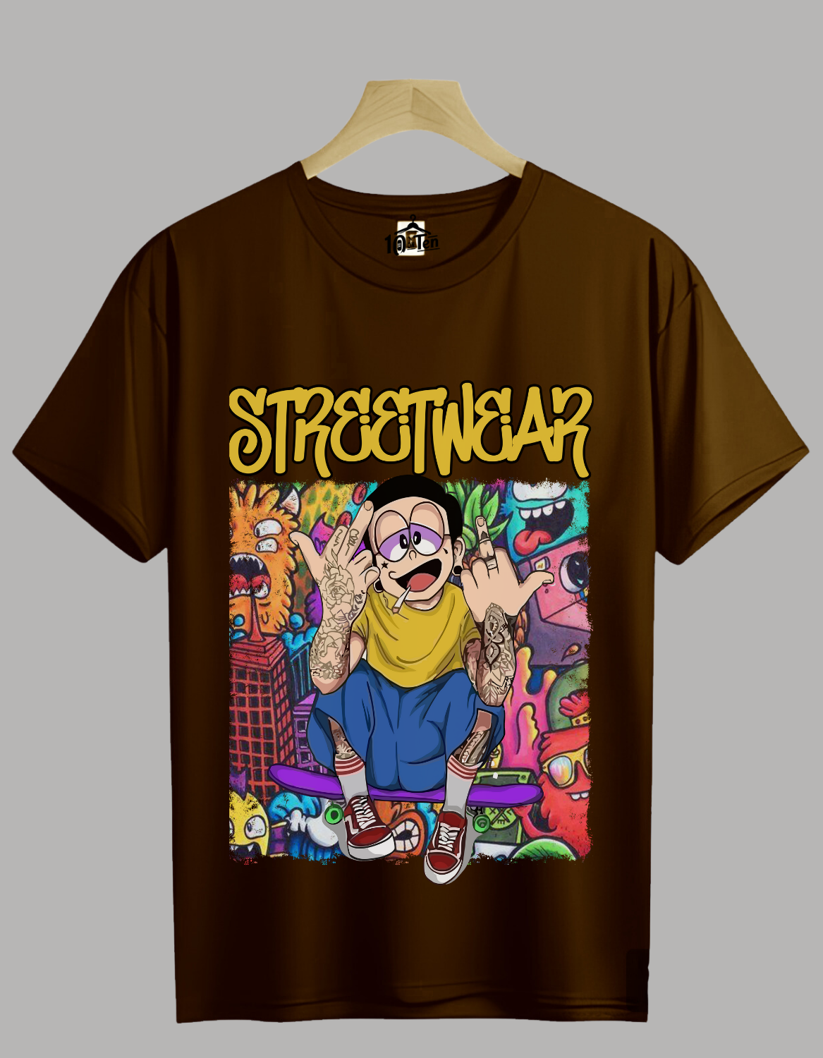 Street Nobita Oversized Printed T-Shirt