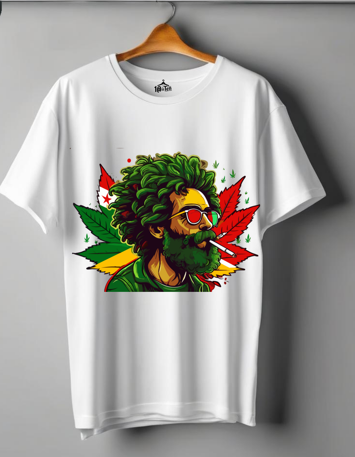 Rasta Man  Oversized Printed T-Shirt