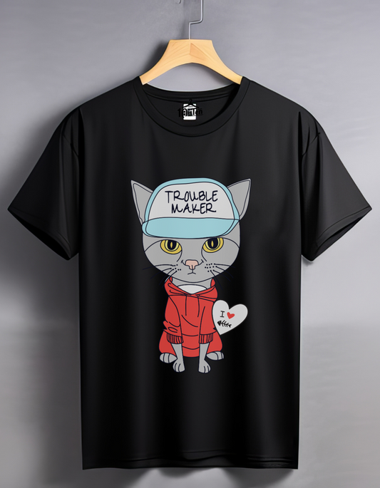 Trouble maker Oversized Printed T-Shirt