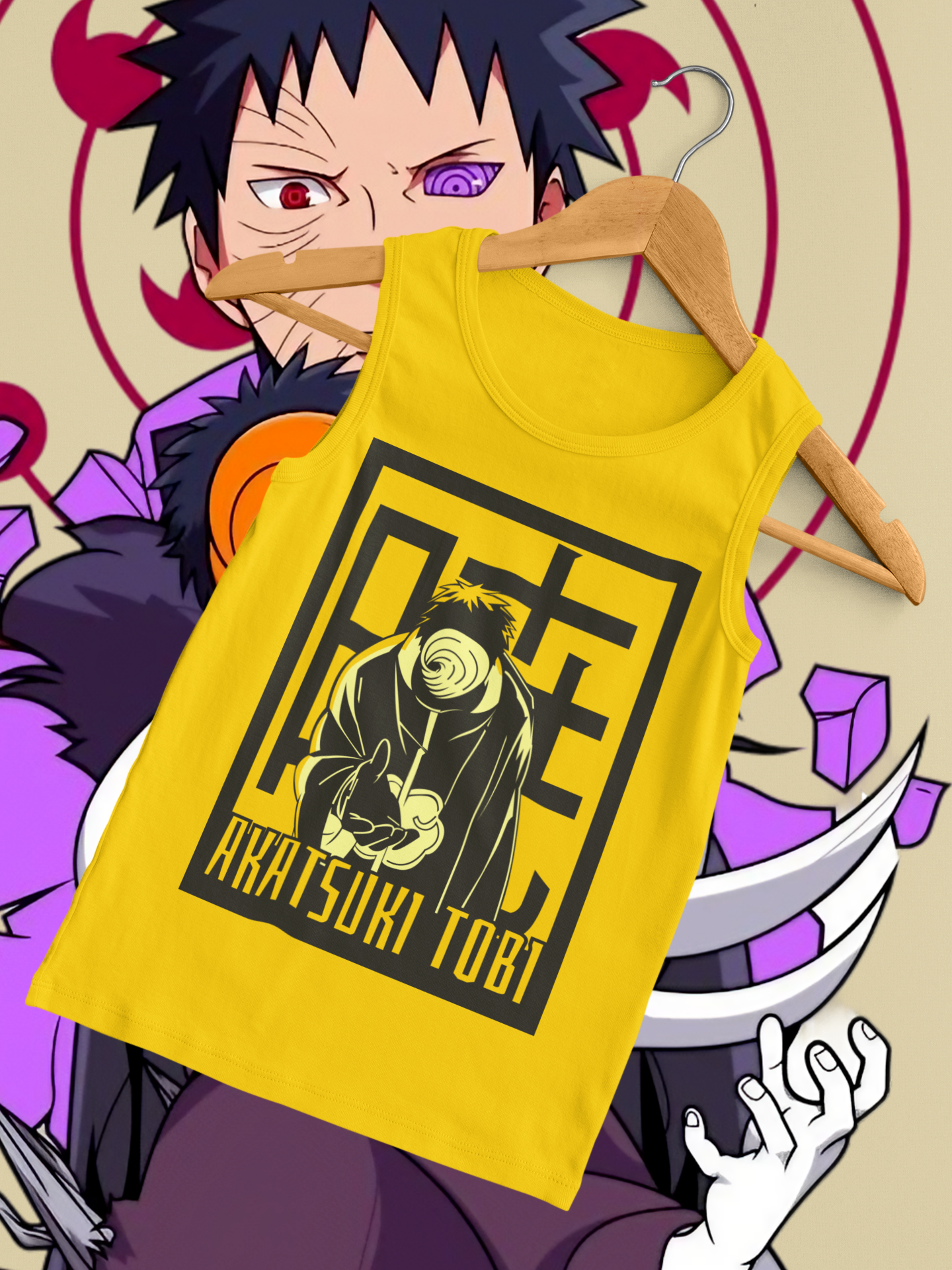 Anime Vest Tank-Top Akatsuki Tobi